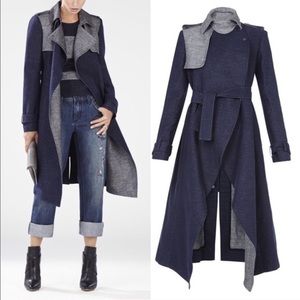BCBG MAXAZRIA "Henri" Chambray Coat - XS - NWT